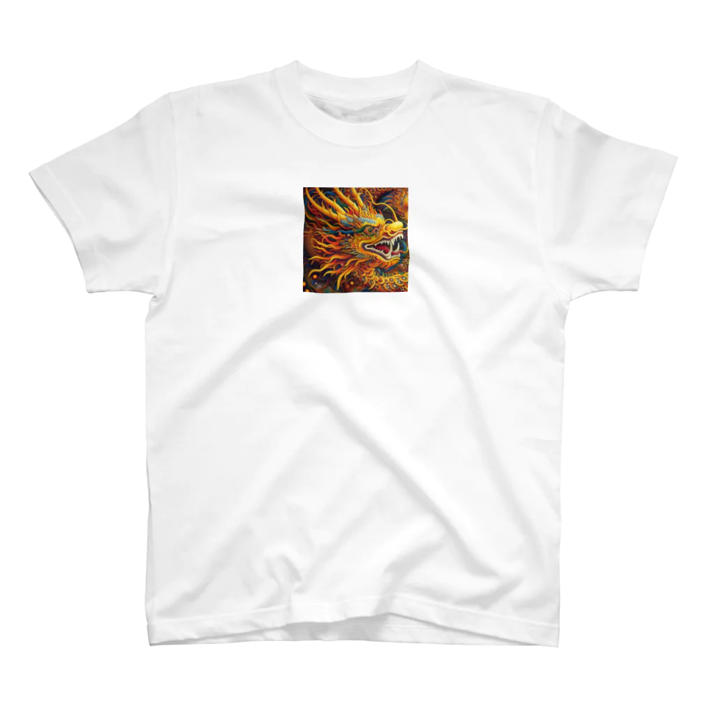 George-Designの龍神　点描画 Regular Fit T-Shirt