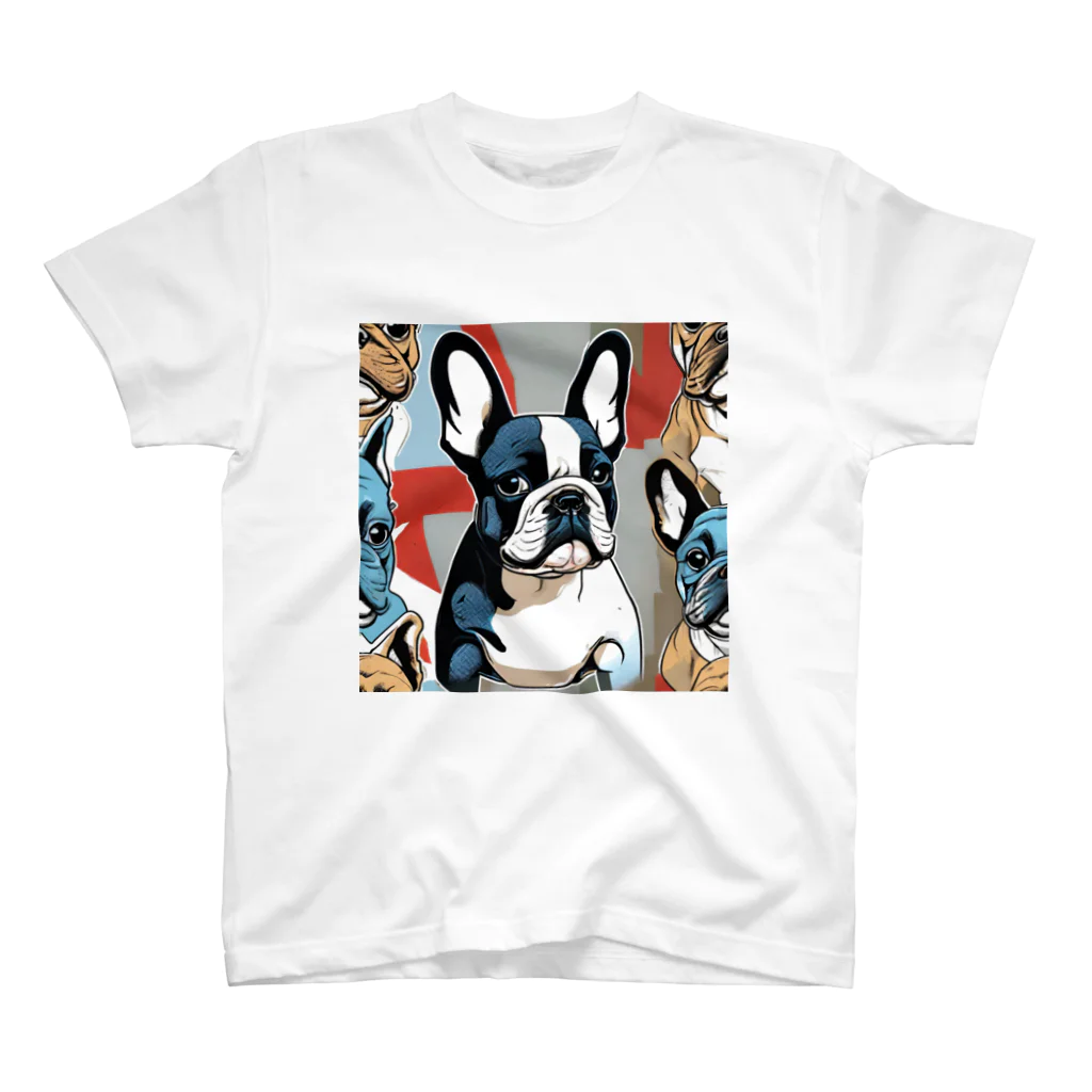 Artistic Allure EmporiumのCool French Bulldogs スタンダードTシャツ