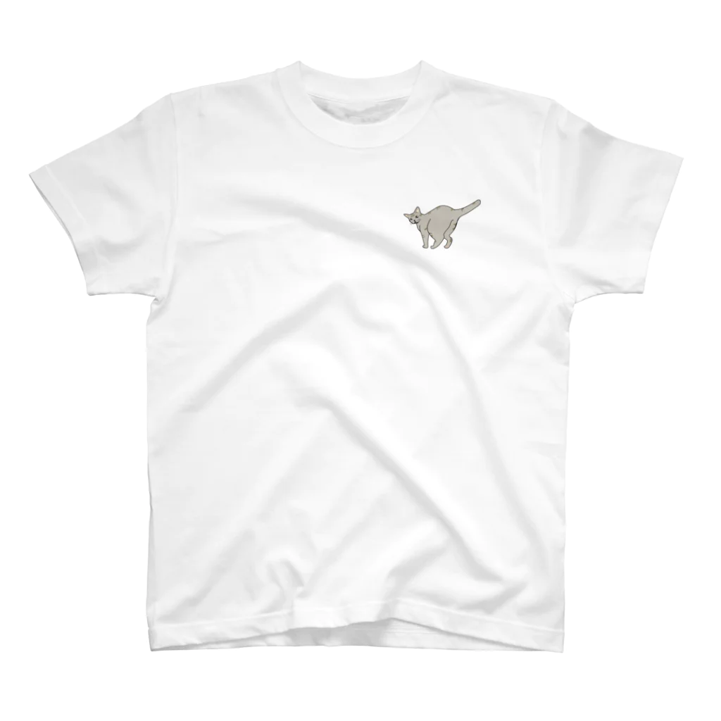 はなねこのふりむきねこちゃん　ミックスちゃん Regular Fit T-Shirt