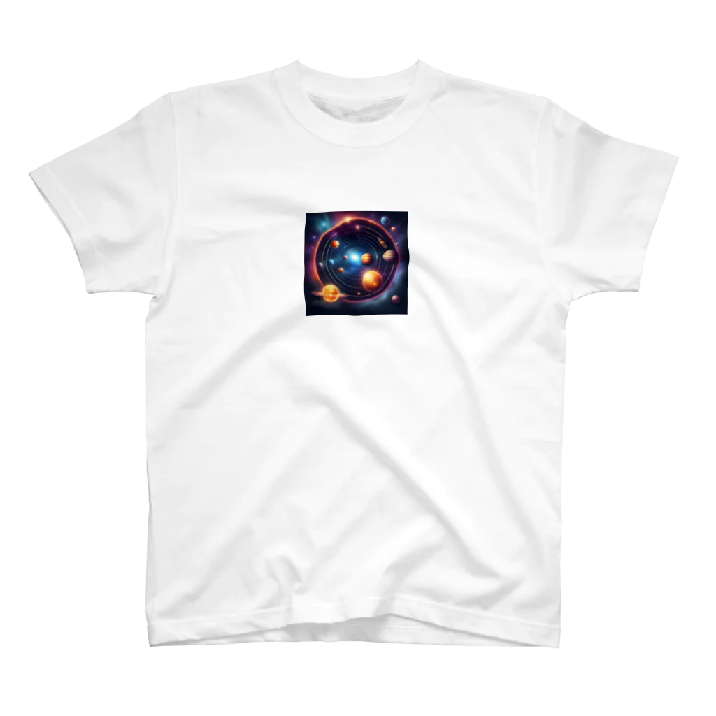 ZZRR12の魅惑的な銀河系の風景 スタンダードTシャツ