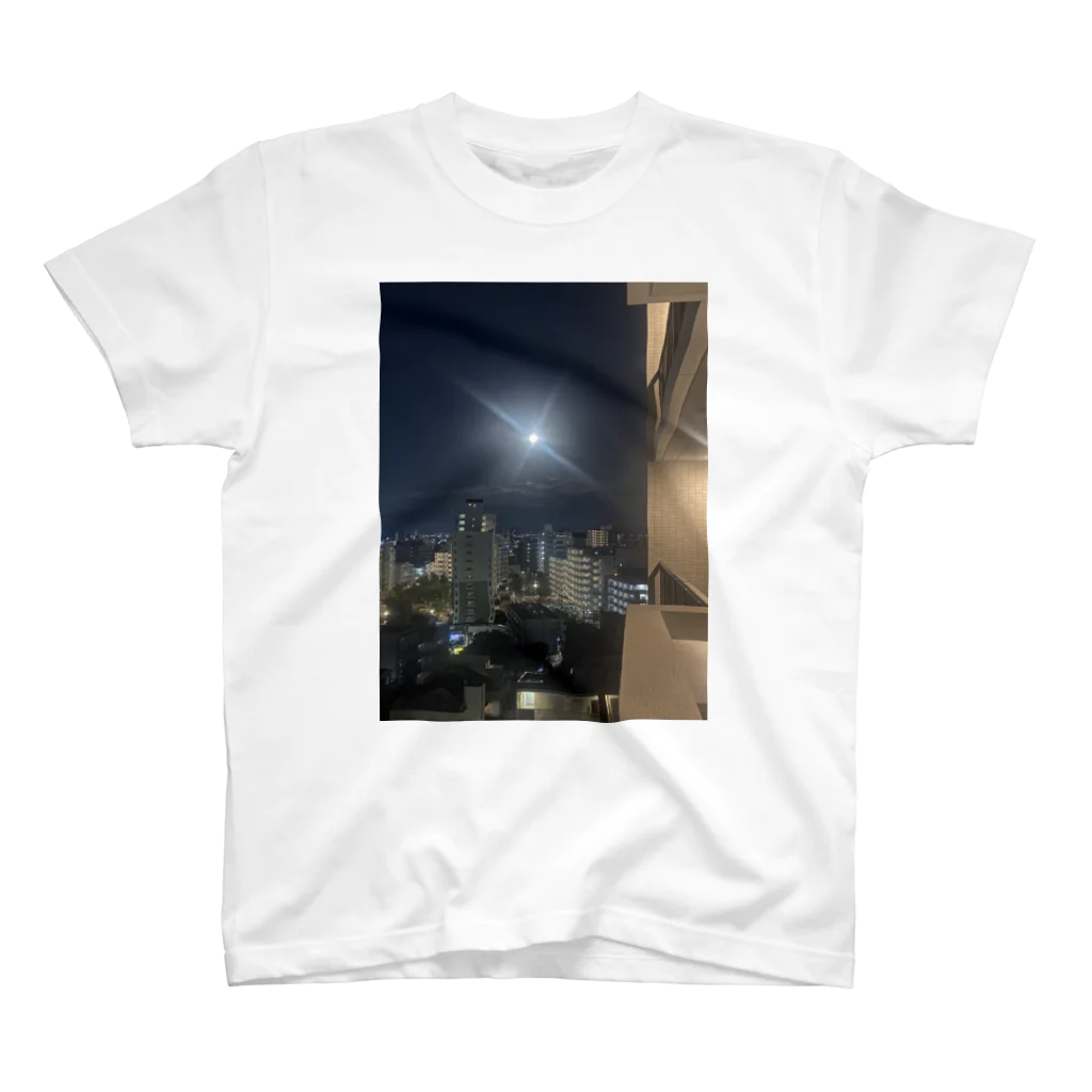 te-shoku//fun🌝の満月🌝フルムーン スタンダードTシャツ