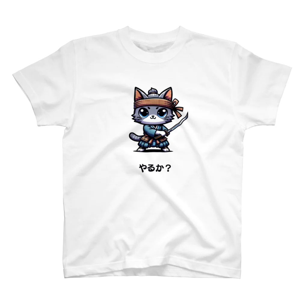 totomeの好戦的な猫 Regular Fit T-Shirt