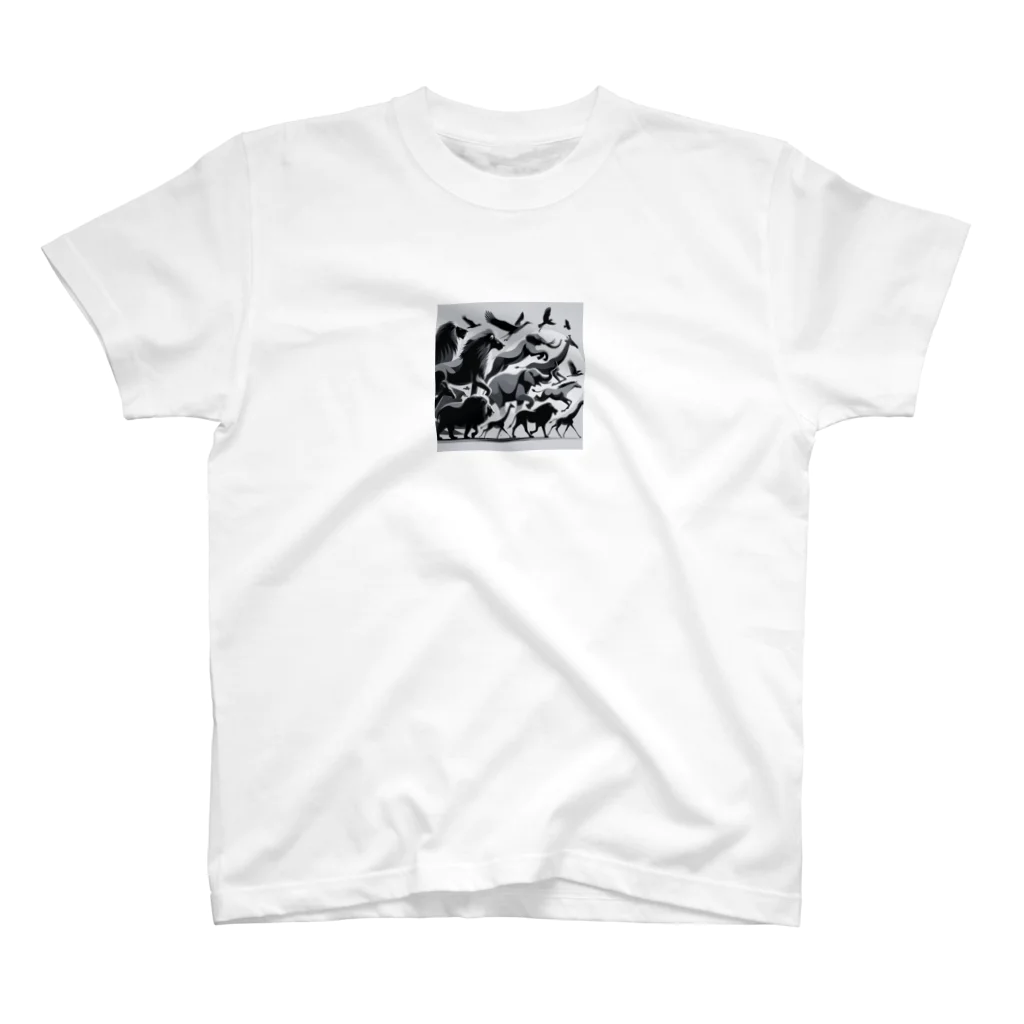 miraiの珍しい動物コレクションデザイン Regular Fit T-Shirt