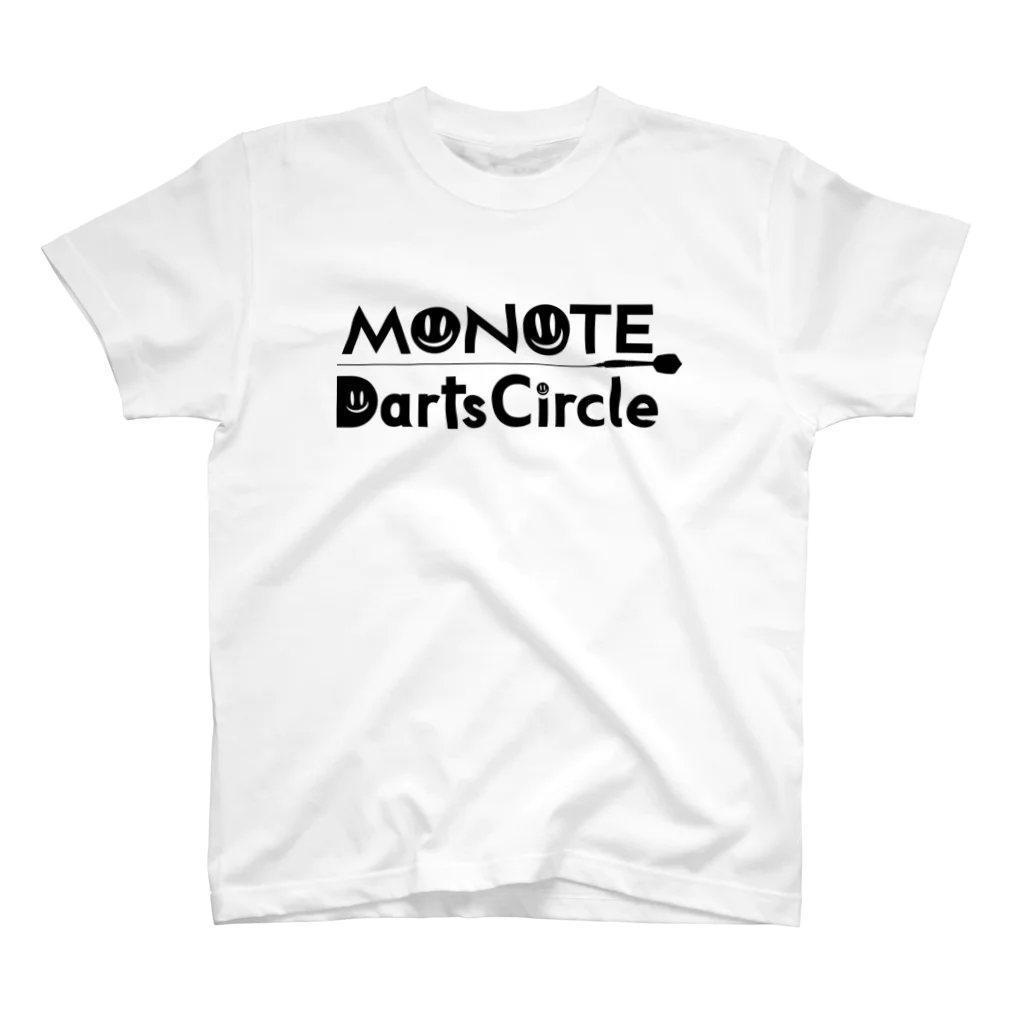 monotedcmのものてダーツ会ロゴ（黒） スタンダードTシャツ