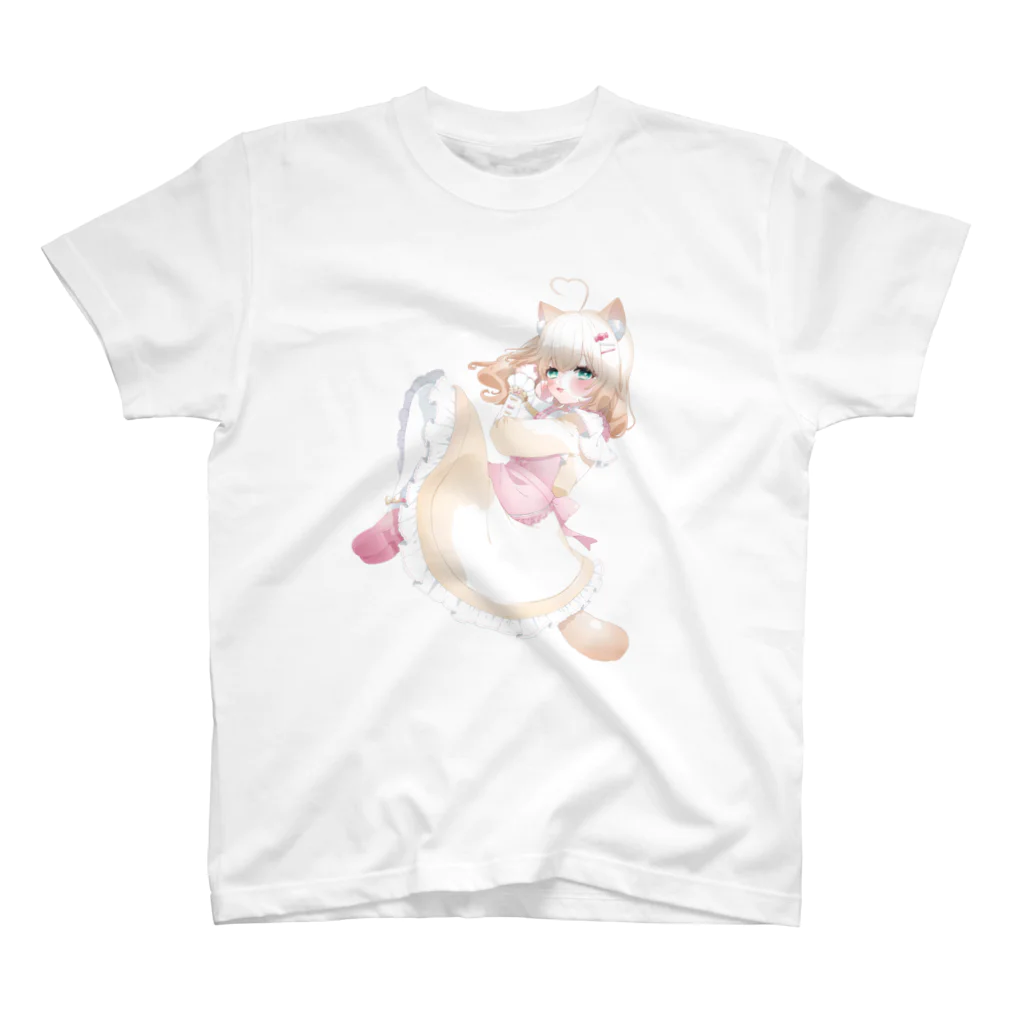 猫宮うさぎ🐱🐰のお腹の上寝 猫宮うさぎTシャツ Regular Fit T-Shirt