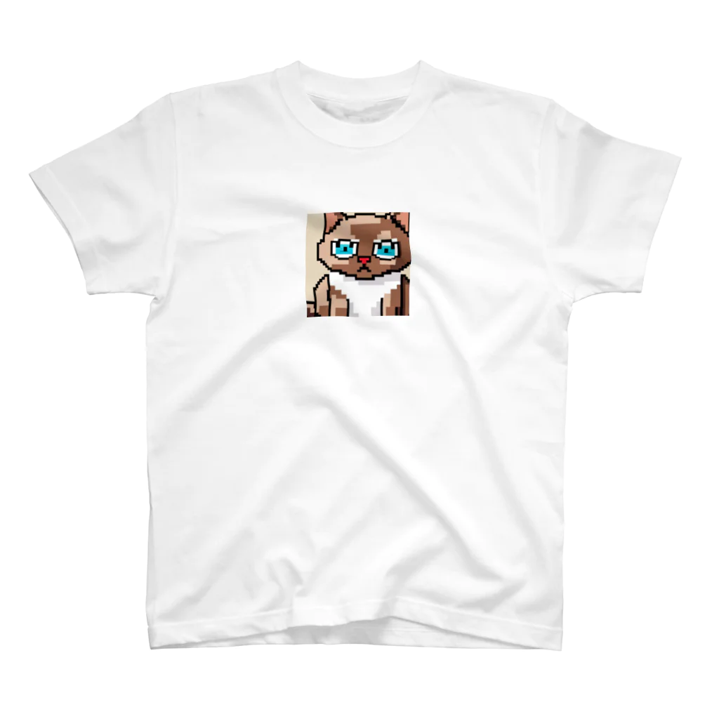 koba777のドット絵マンチカン Regular Fit T-Shirt