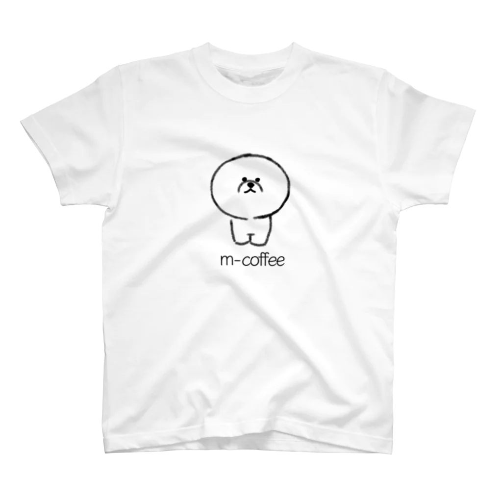 m-coffeeの白モフ　ビションフリーゼ Regular Fit T-Shirt