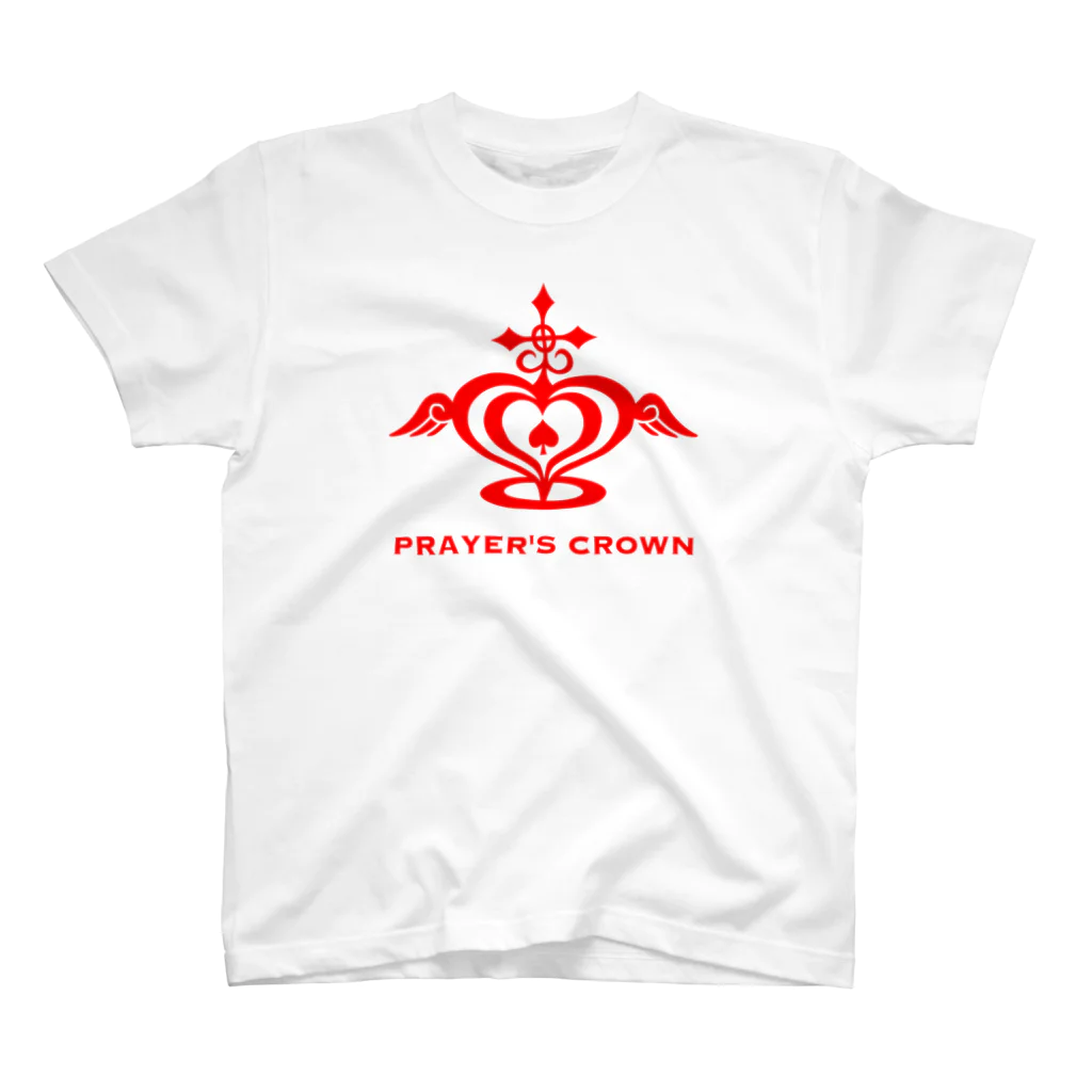 PRAYER'S CROWNの赤ロゴ　PRAYER'S CROWN スタンダードTシャツ