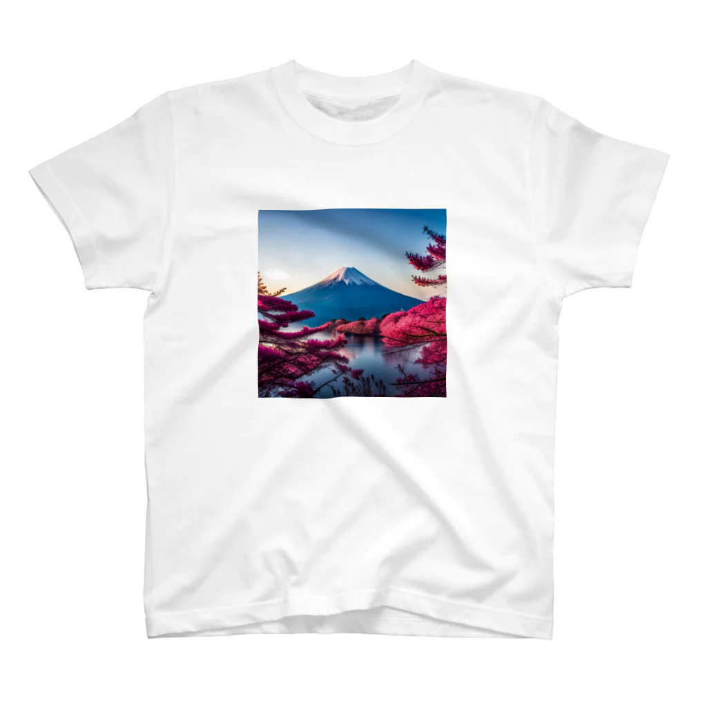 P.H.C（pink house candy）の富士山と紅葉、そして湖のグッズ スタンダードTシャツ