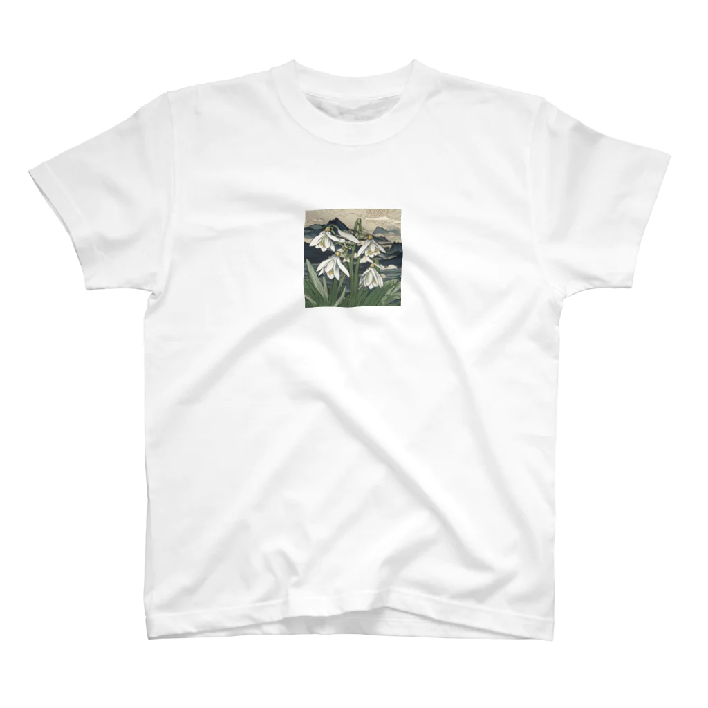 UKIYO-SKETCHのUKIYO-SNOWDROP Regular Fit T-Shirt