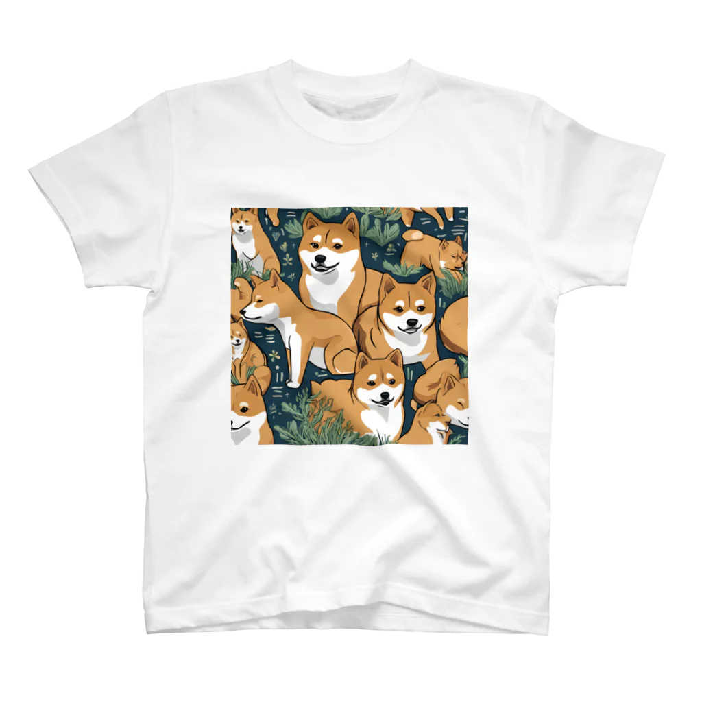 pinetreeの柴犬３ スタンダードTシャツ