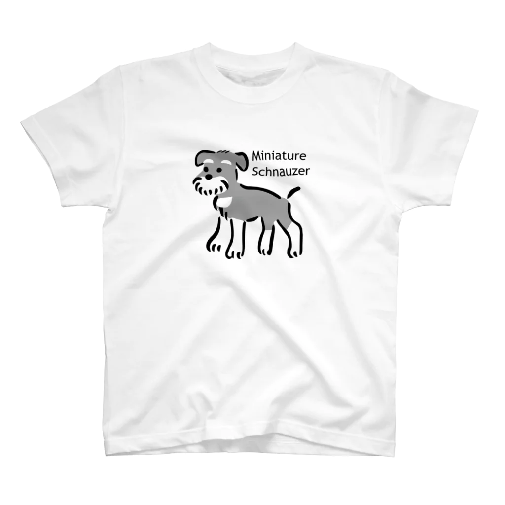ミニシュナグッズのお店のソルト＆ペッパー_耳垂れ Regular Fit T-Shirt