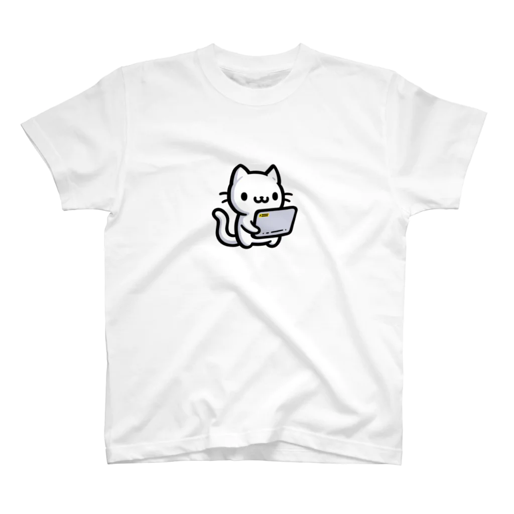 Kalytero グッズ制作部の業務用端末猫 スタンダードTシャツ