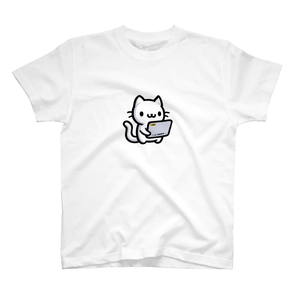 Kalytero グッズ制作部の業務用端末猫 Regular Fit T-Shirt