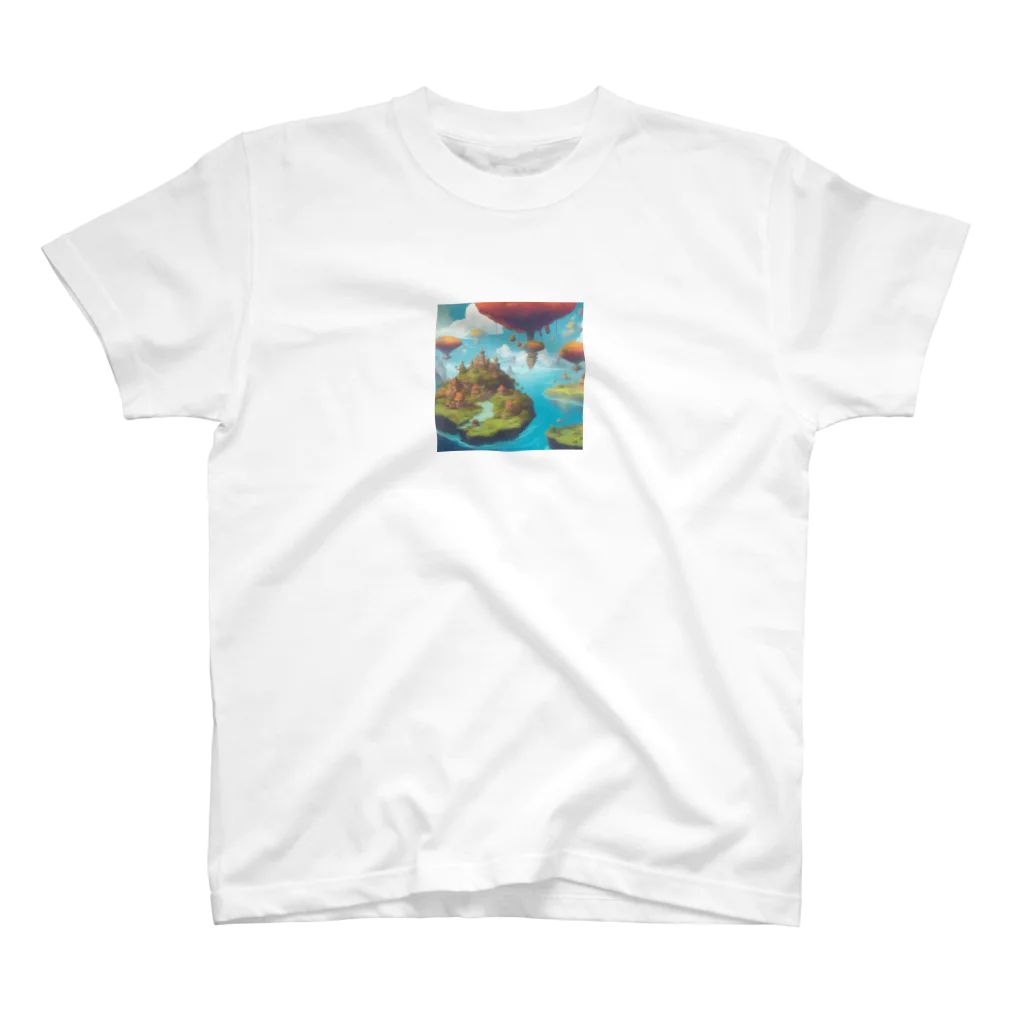 G7のショップの 幻想の浮遊アイランド コレクション（Fantastical Levitating Islands Collection） Regular Fit T-Shirt