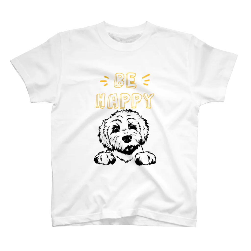 わんだーぱうだーのBe Happy スタンダードTシャツ