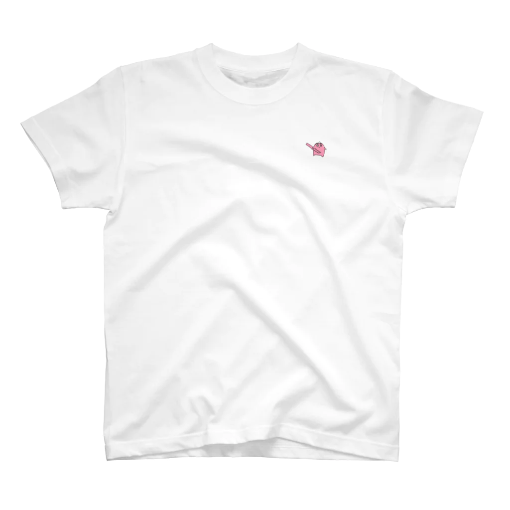 恵茂田支店のなぞのいきもの：ピンク スタンダードTシャツ