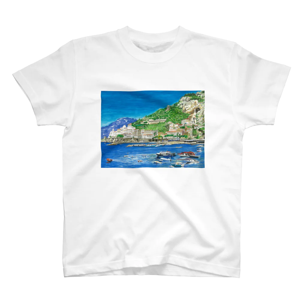 がぶちゃんのイタリアの港の風景 Regular Fit T-Shirt