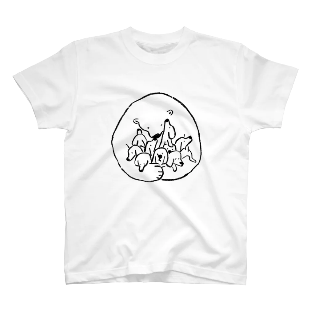 Satoshi OTAのだれも置いてかない（黒） スタンダードTシャツ