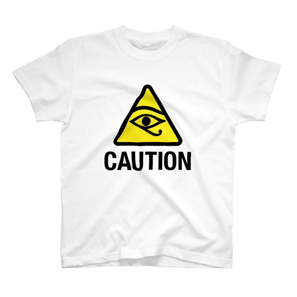 TRI▲NGLISHの#06👽CAUTION ホルスの目 Regular Fit T-Shirt