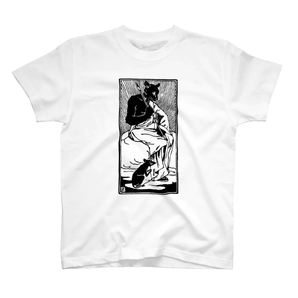 lofi_bearの橋口五葉『吾輩ハ猫デアル(中)』扉絵❖ 明治三十九年 ❖1906 Regular Fit T-Shirt