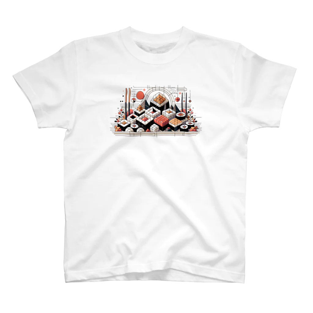 kikagaku-moyosのSushi_GeometricDelight スタンダードTシャツ