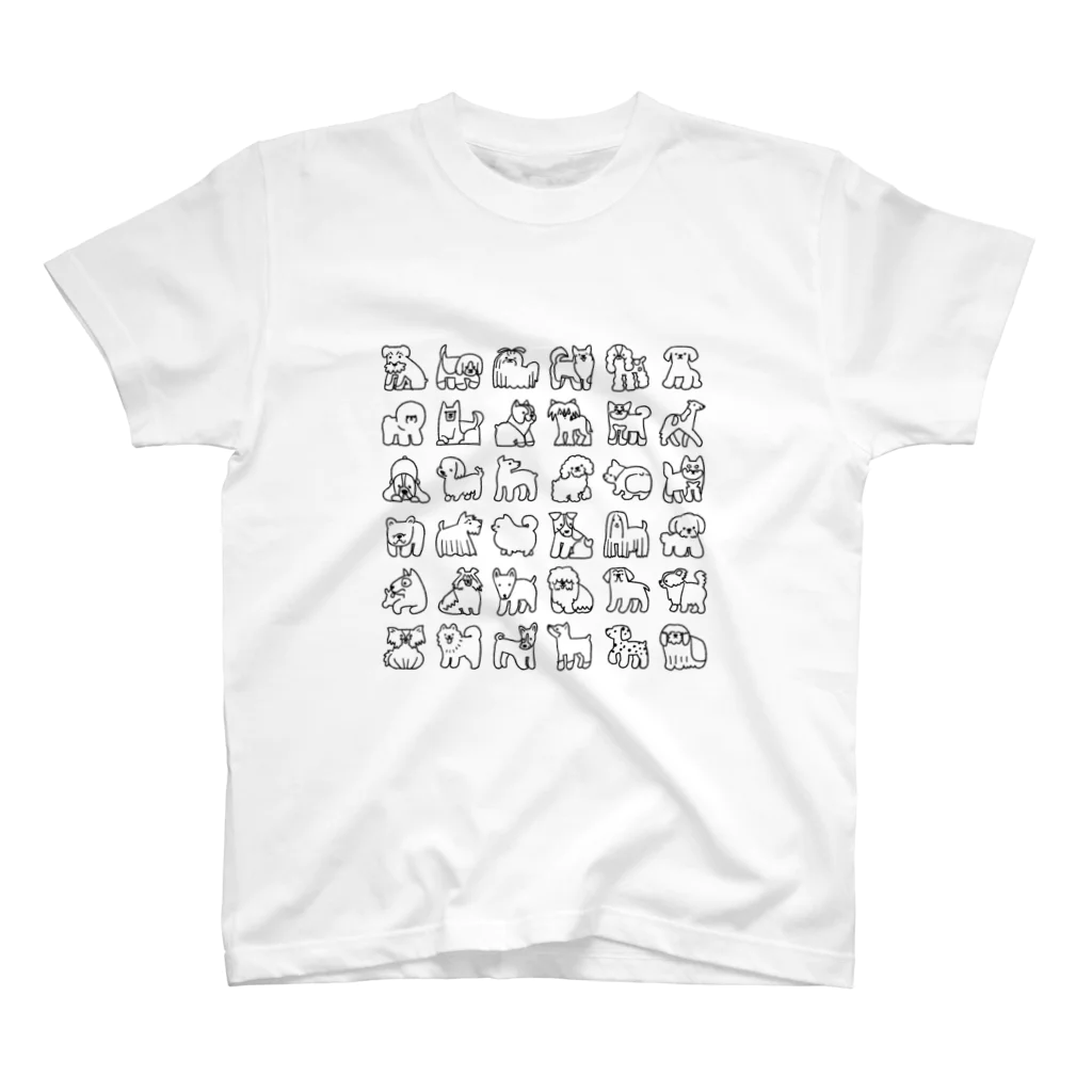 サタケシュンスケ｜イラストレーターのイッヌたち スタンダードTシャツ