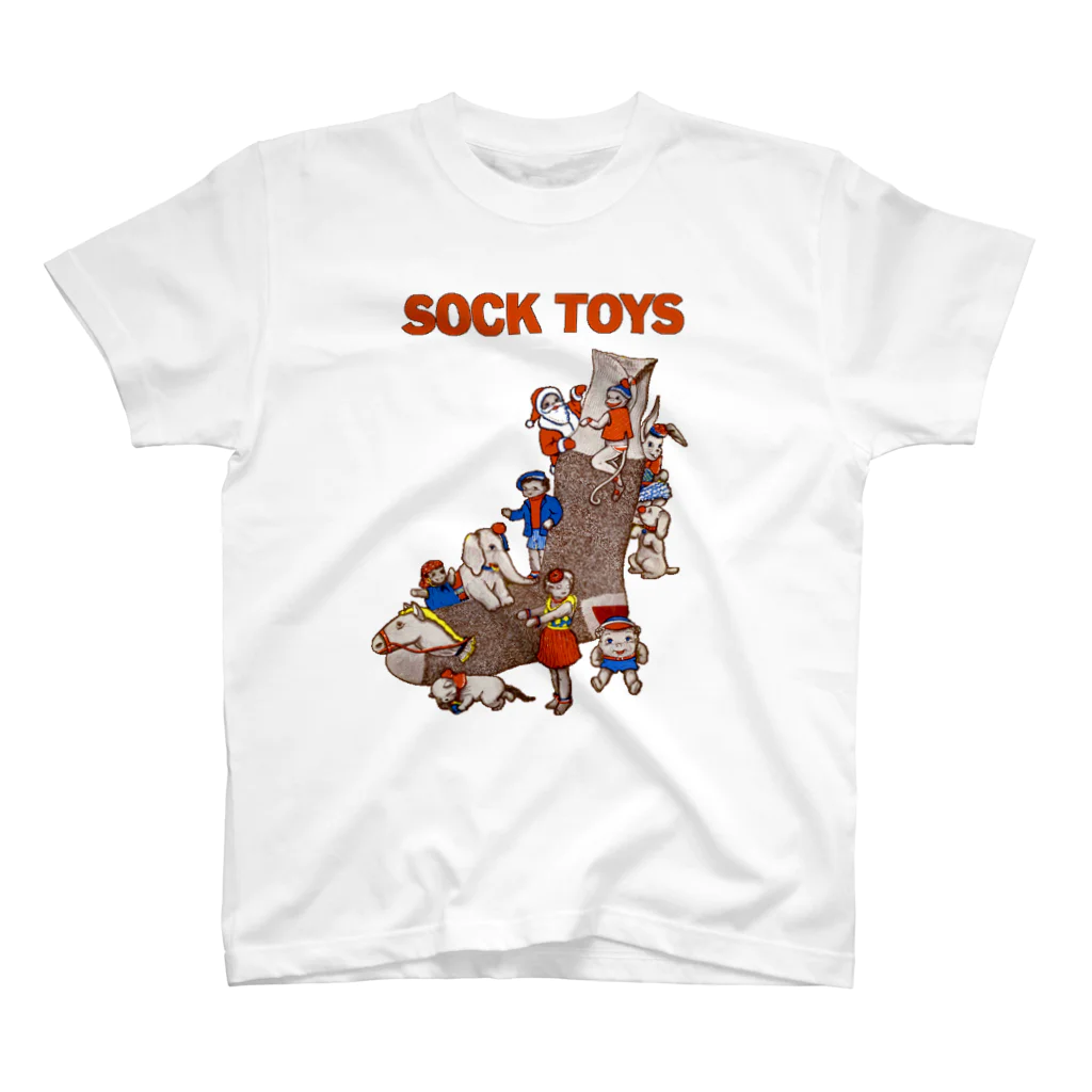 Saza-nami Antique designのSOCK TOYS !! （文字枠無し） スタンダードTシャツ