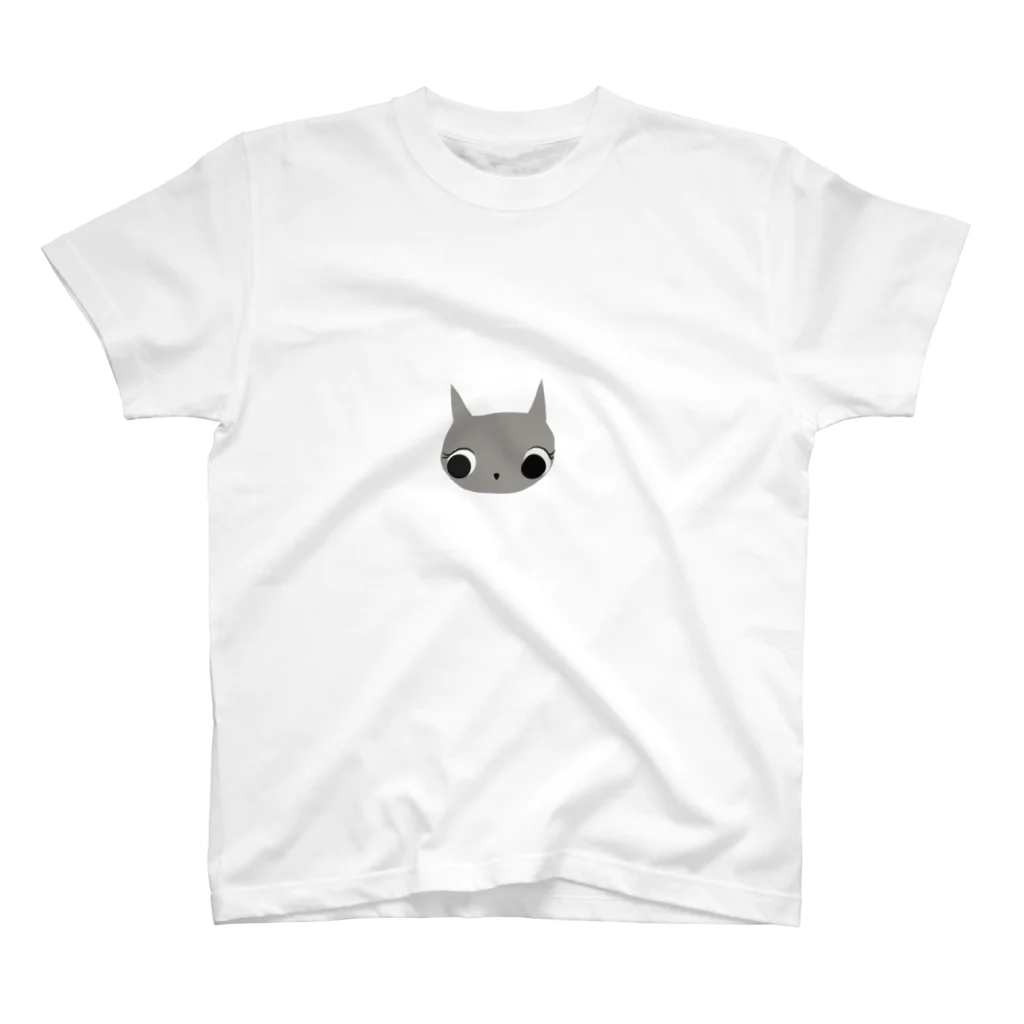 Popo Landのねこの「ね」 スタンダードTシャツ