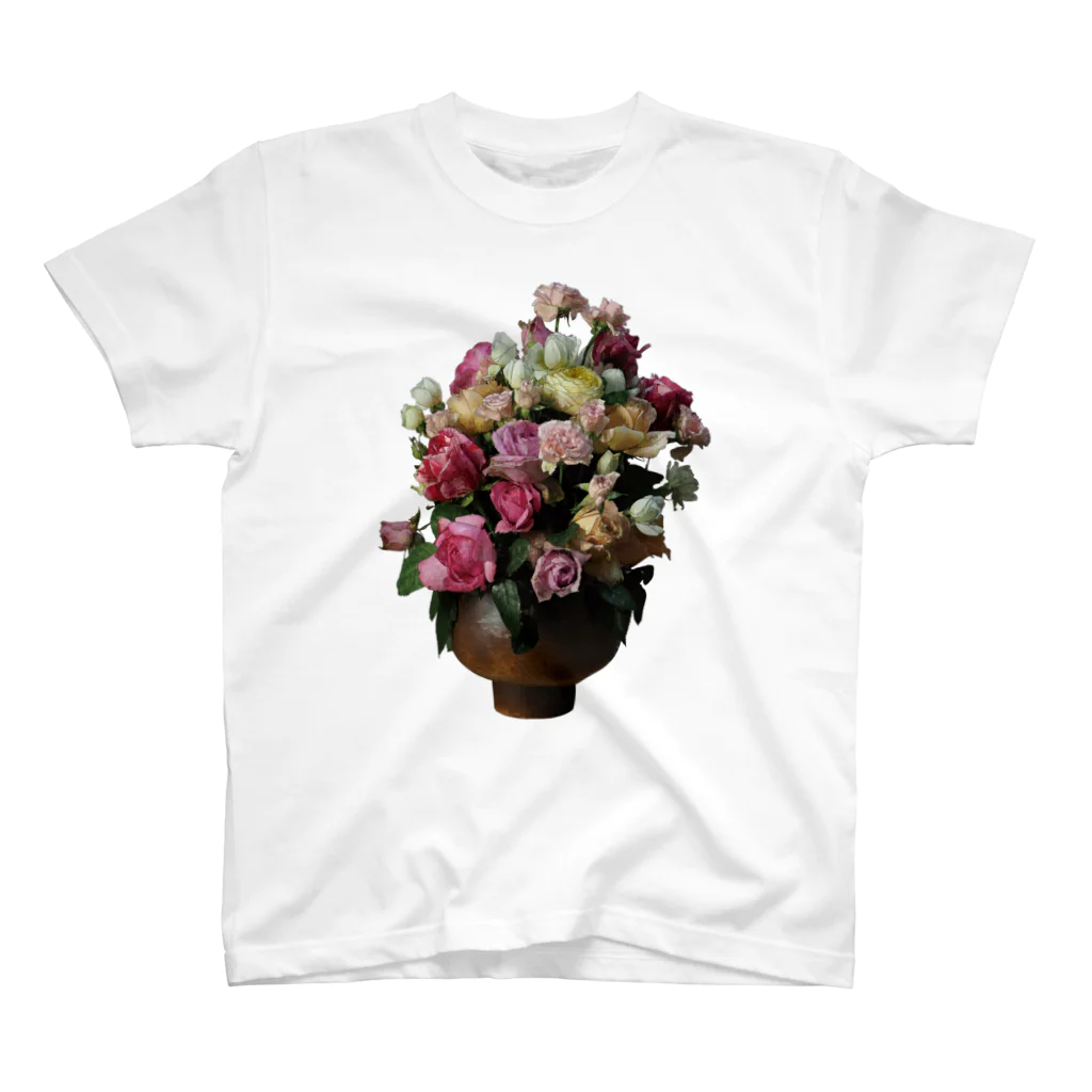 植物の絵師「洋子」の店の薔薇の花束 Regular Fit T-Shirt