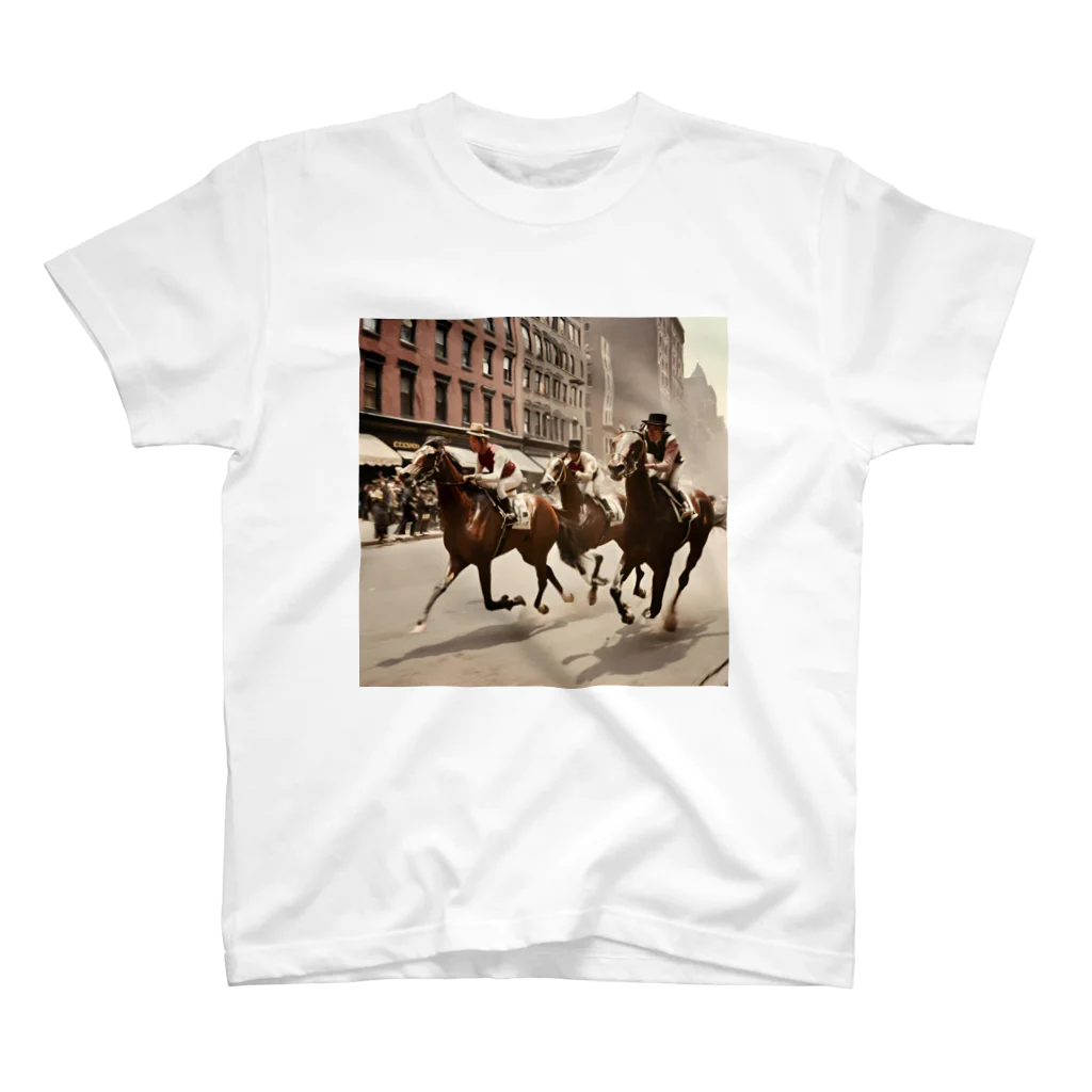 うまうまのclassic horse スタンダードTシャツ