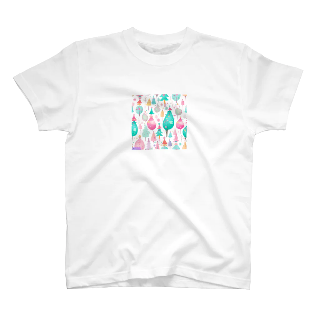 千裕アトリエ（いつもありがとう）のクリスマスのアート スタンダードTシャツ