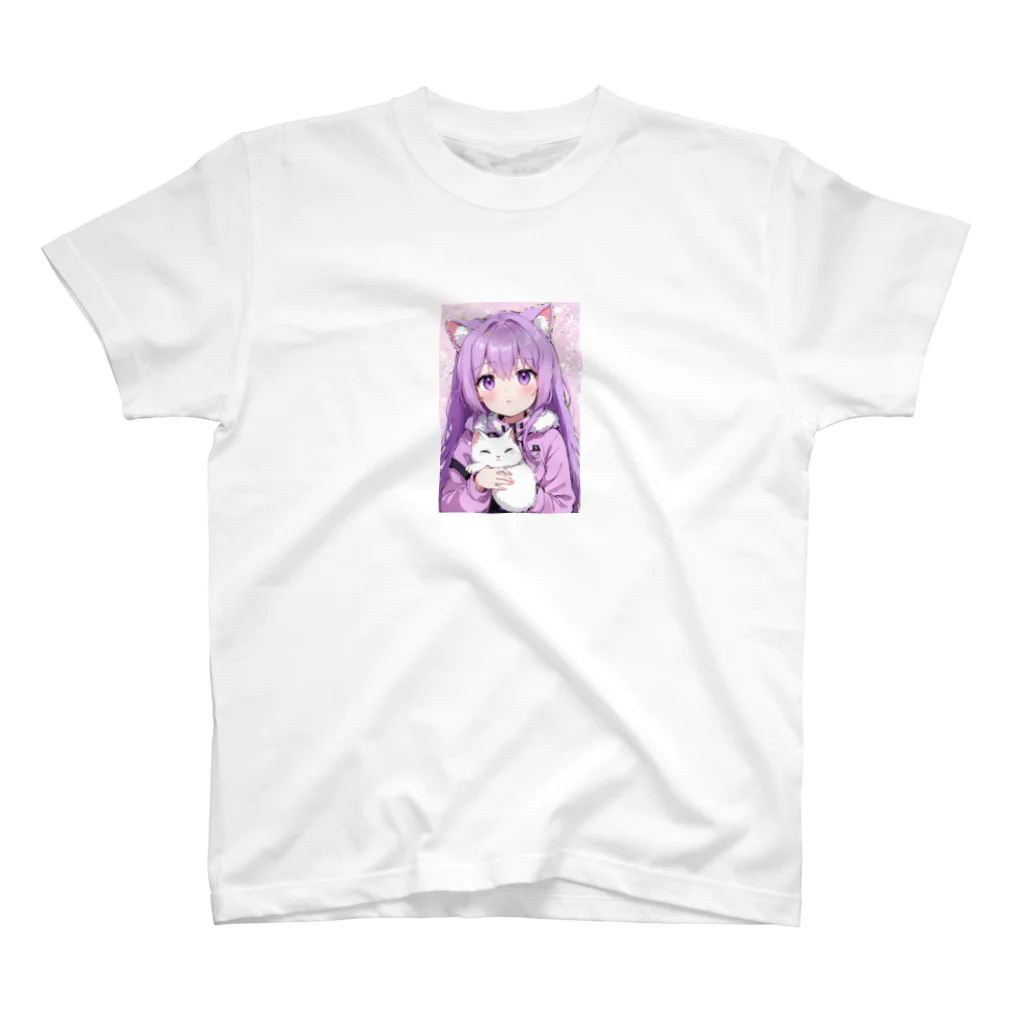 パンジー氏の隠れ家の猫ちゃん大好きぃー！ スタンダードTシャツ