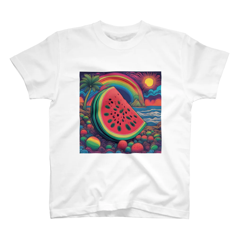 PSYCHEDELIC ARTのPSYCHEDELICスイカ スタンダードTシャツ