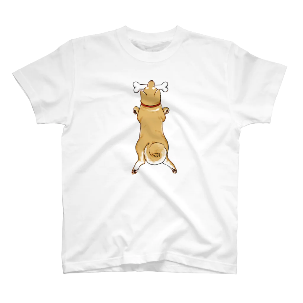 ONI Designの骨ブラ柴犬 スタンダードTシャツ