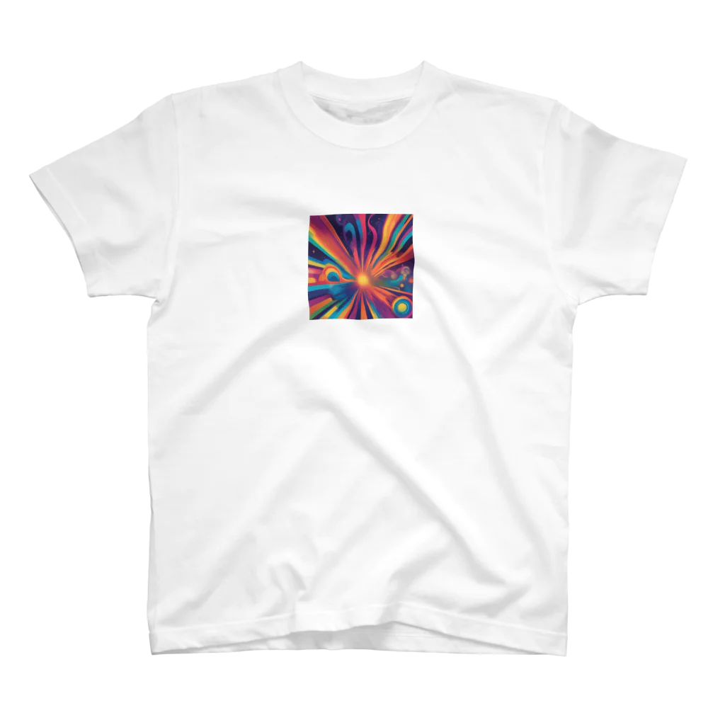 茉莉花のサイケデリックなイメージ Regular Fit T-Shirt