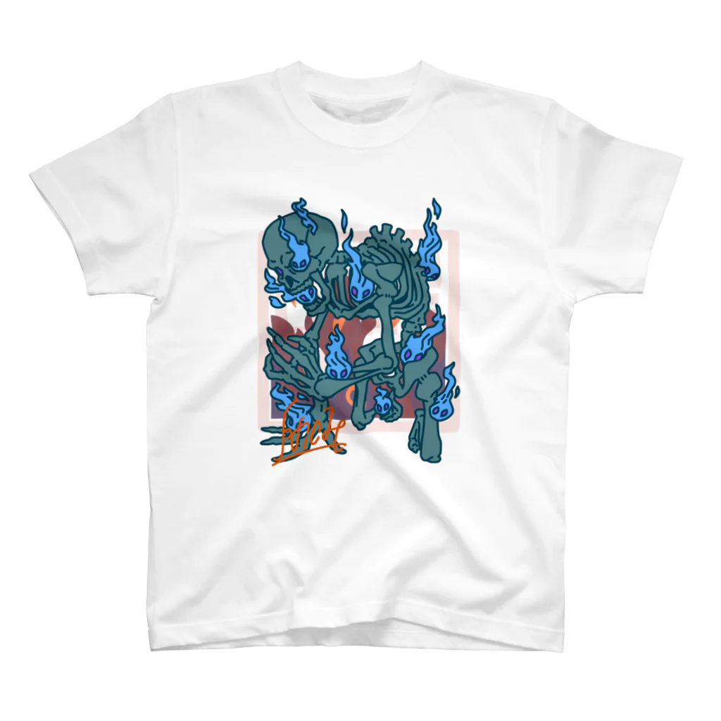 Nicholas illust work の餓者髑髏　がしゃどくろ スタンダードTシャツ