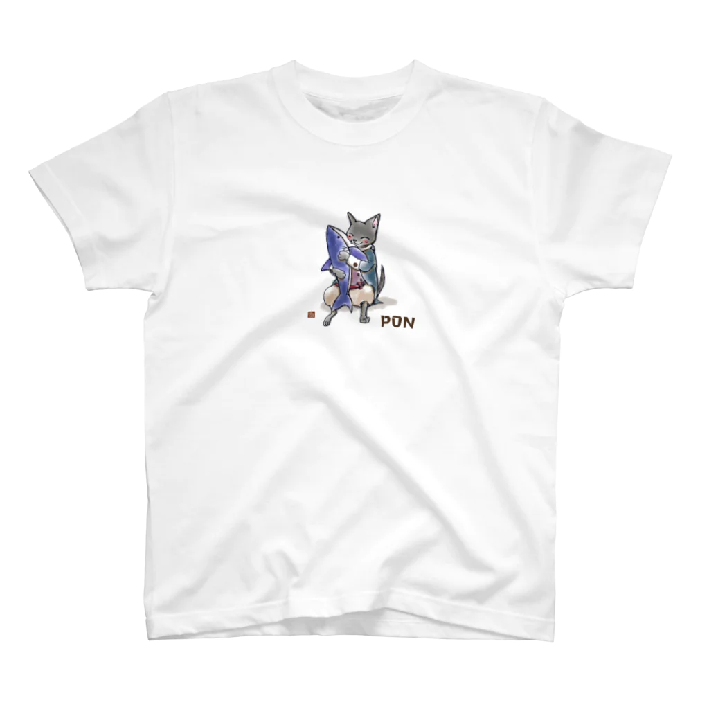 はなねこのサメPON Regular Fit T-Shirt