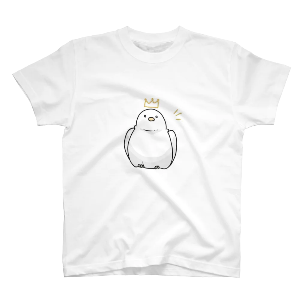 コザクラインコ/Lovebirdのたぶん1番偉いとり スタンダードTシャツ