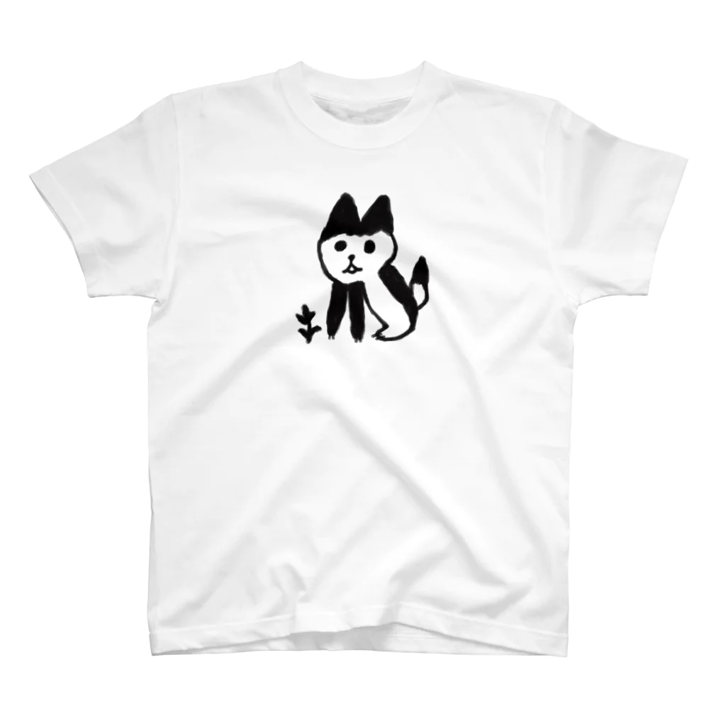 Kaiyayasumi ＊海谷泰水＊の白黒ネコ スタンダードTシャツ