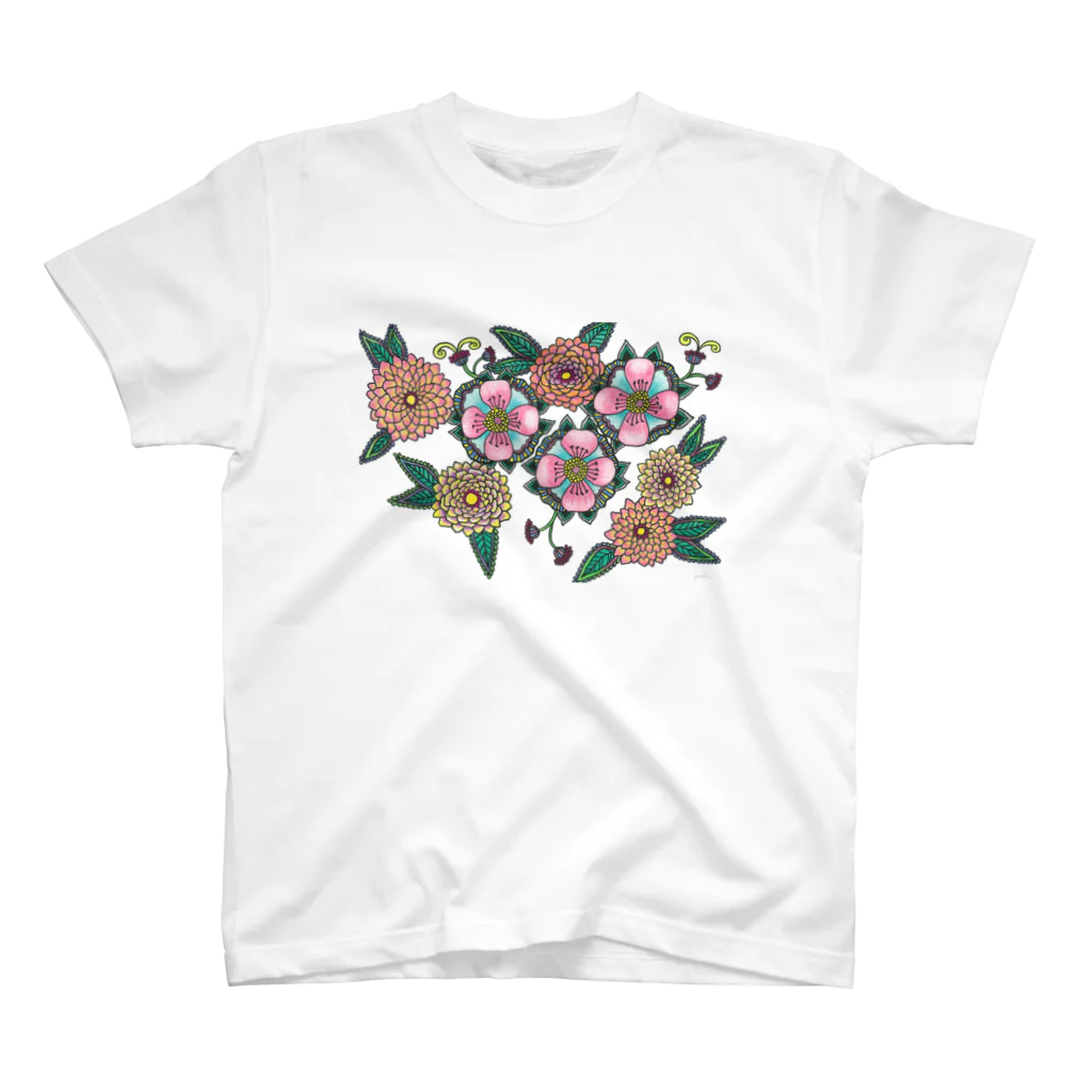 yoshiveggieのHanae Dahlia スタンダードTシャツ