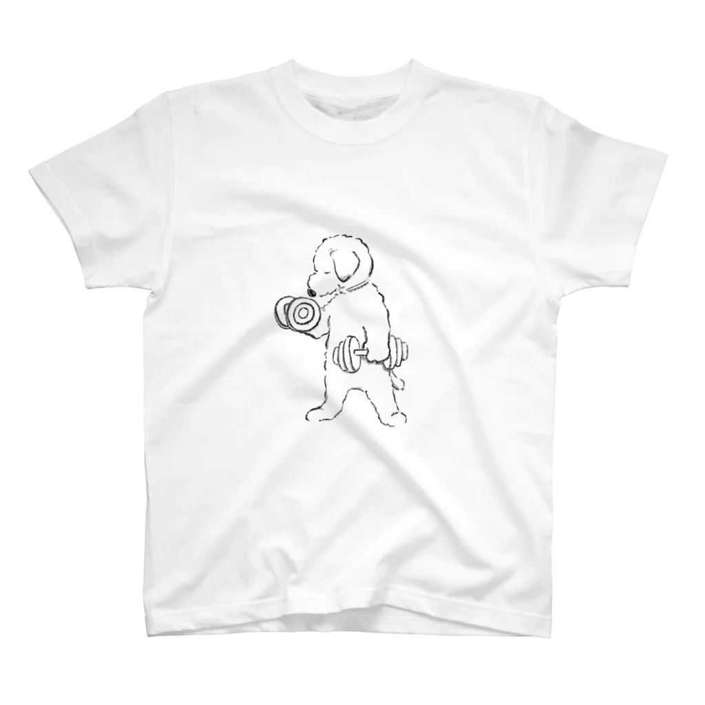 millkocoのダンベルわんこ_01 Regular Fit T-Shirt