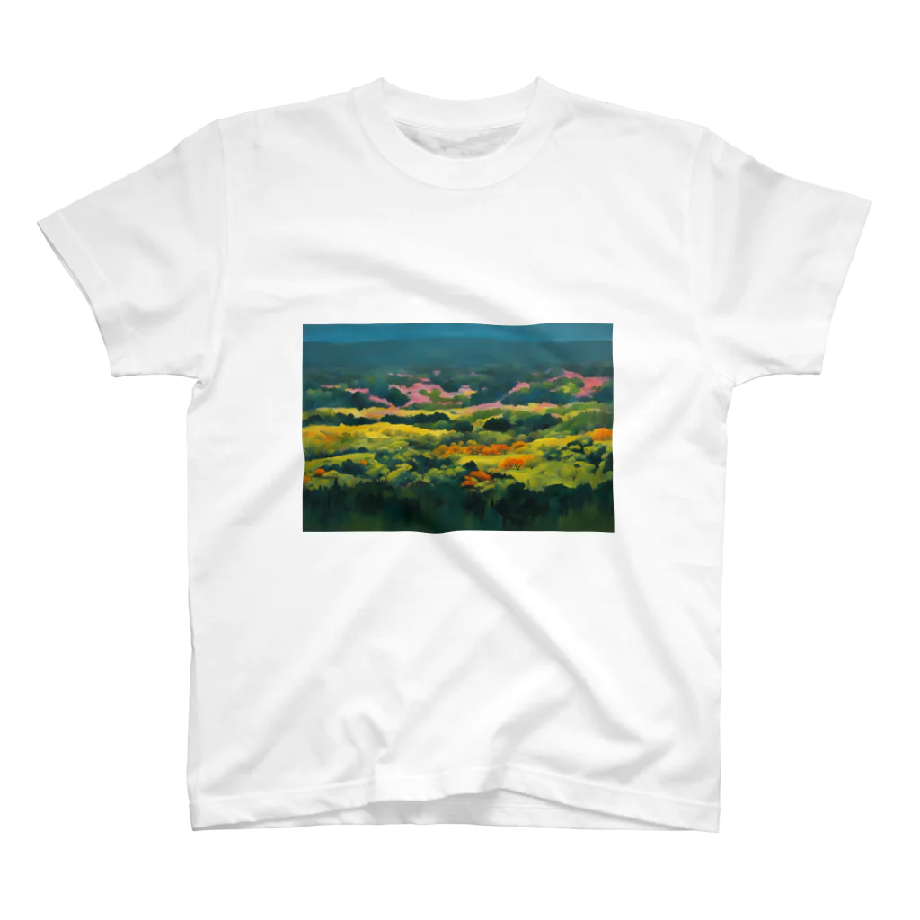 ac jungleの色彩豊かな自然風景 スタンダードTシャツ