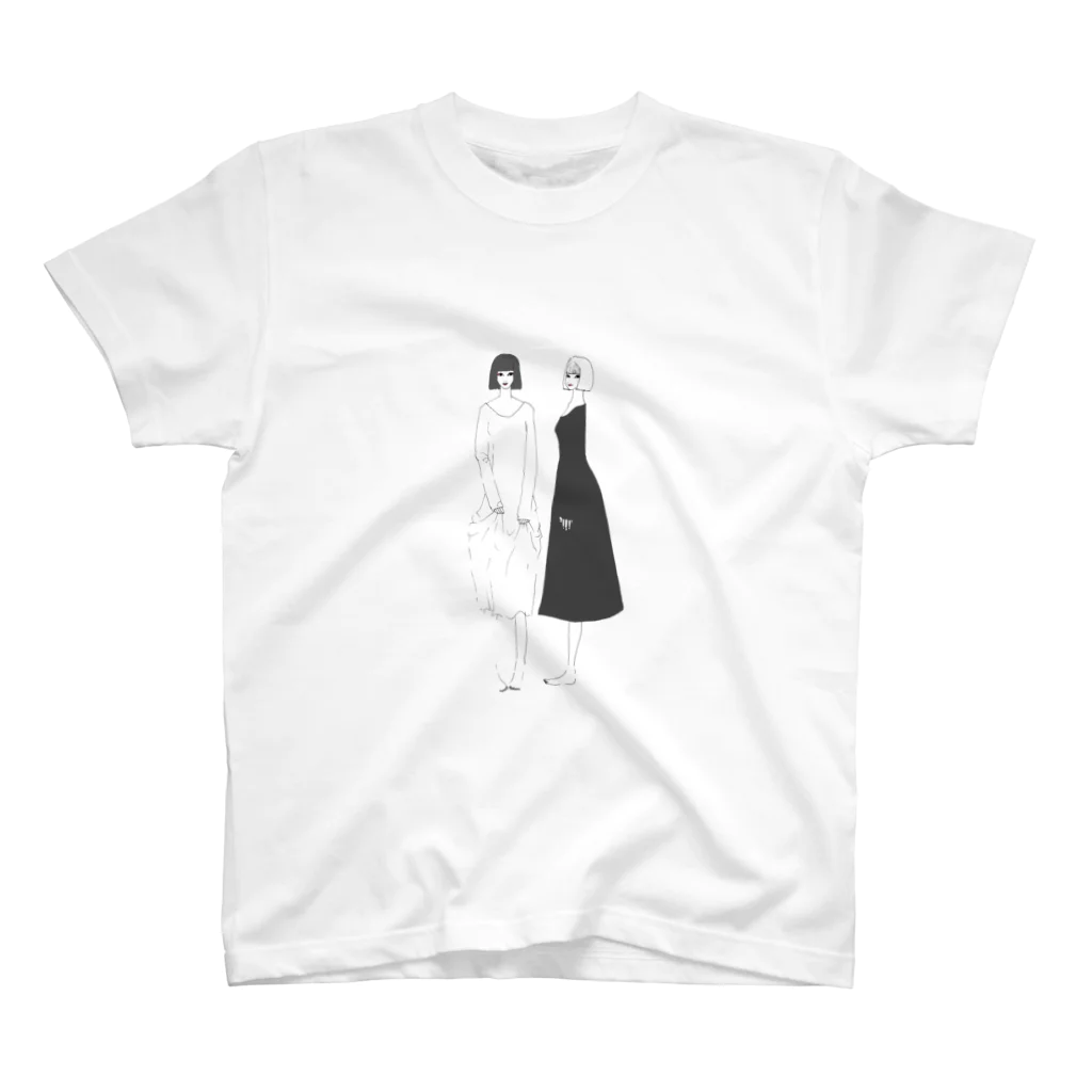 halfasleepの双子の女の子 スタンダードTシャツ