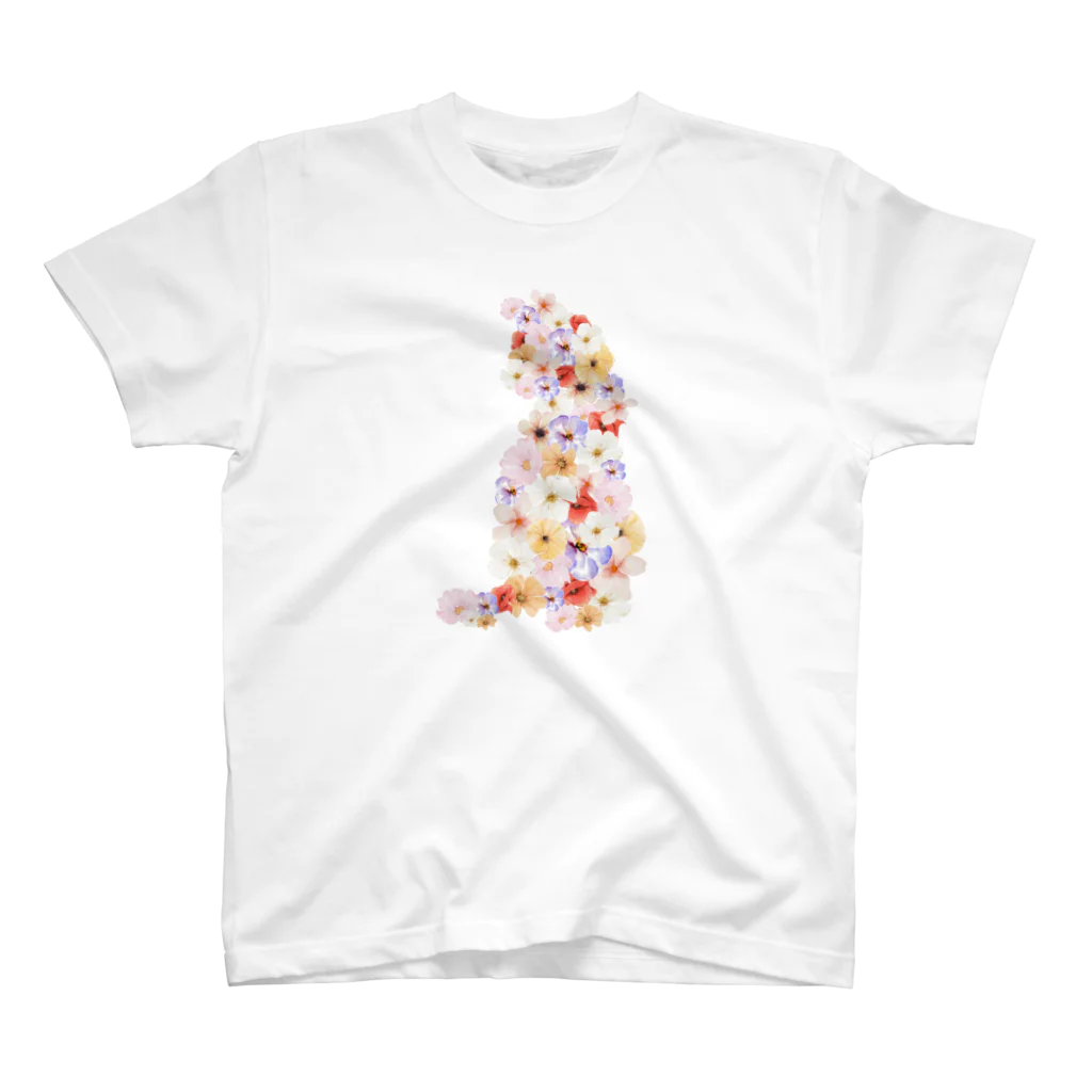 白桃のflower2 Regular Fit T-Shirt