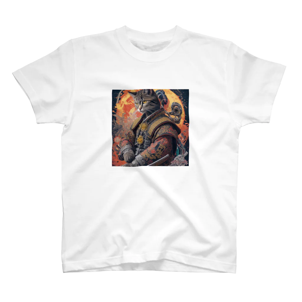 ZZRR12の「猫舞う戦士の神響：武神の至高の姿」 Regular Fit T-Shirt