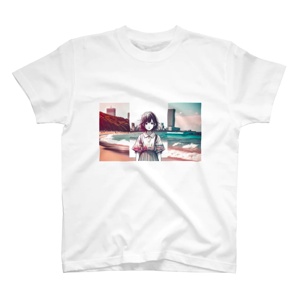 IchicaxNORのOp.1: A girl on the seashore スタンダードTシャツ