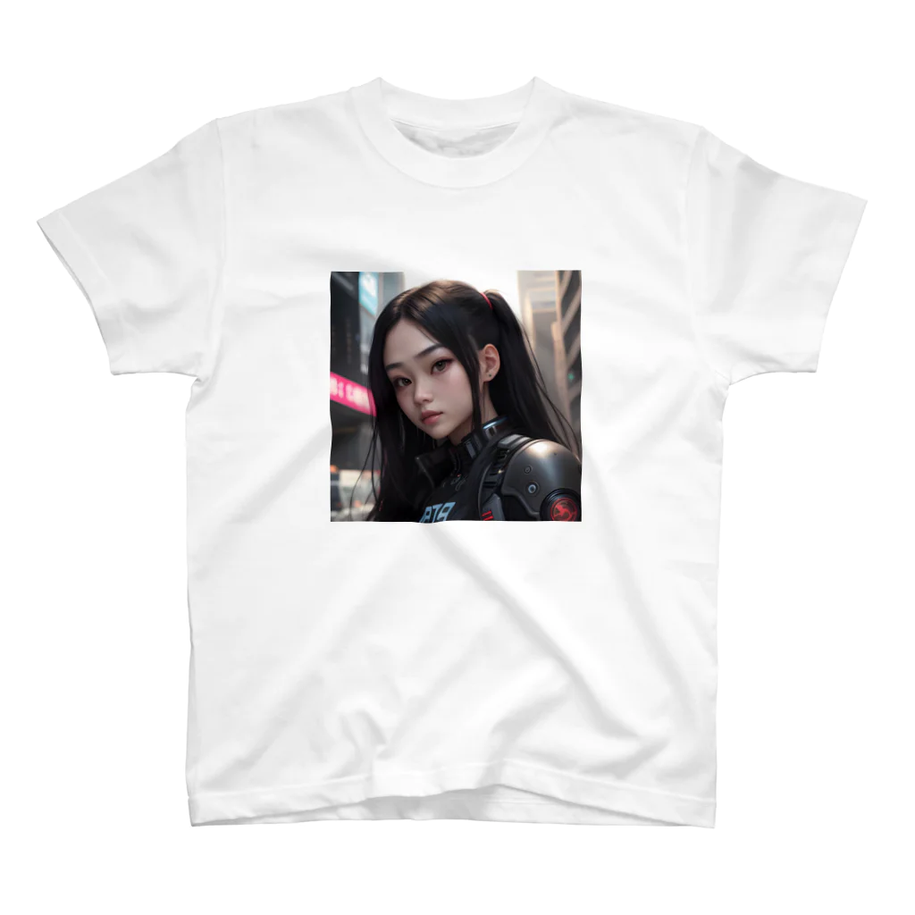 癒しと萌えとかわいいお店✨のサイバーパンク美少女 スタンダードTシャツ