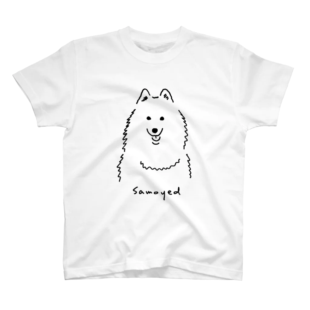 nebulianの笑うサモエド スタンダードTシャツ