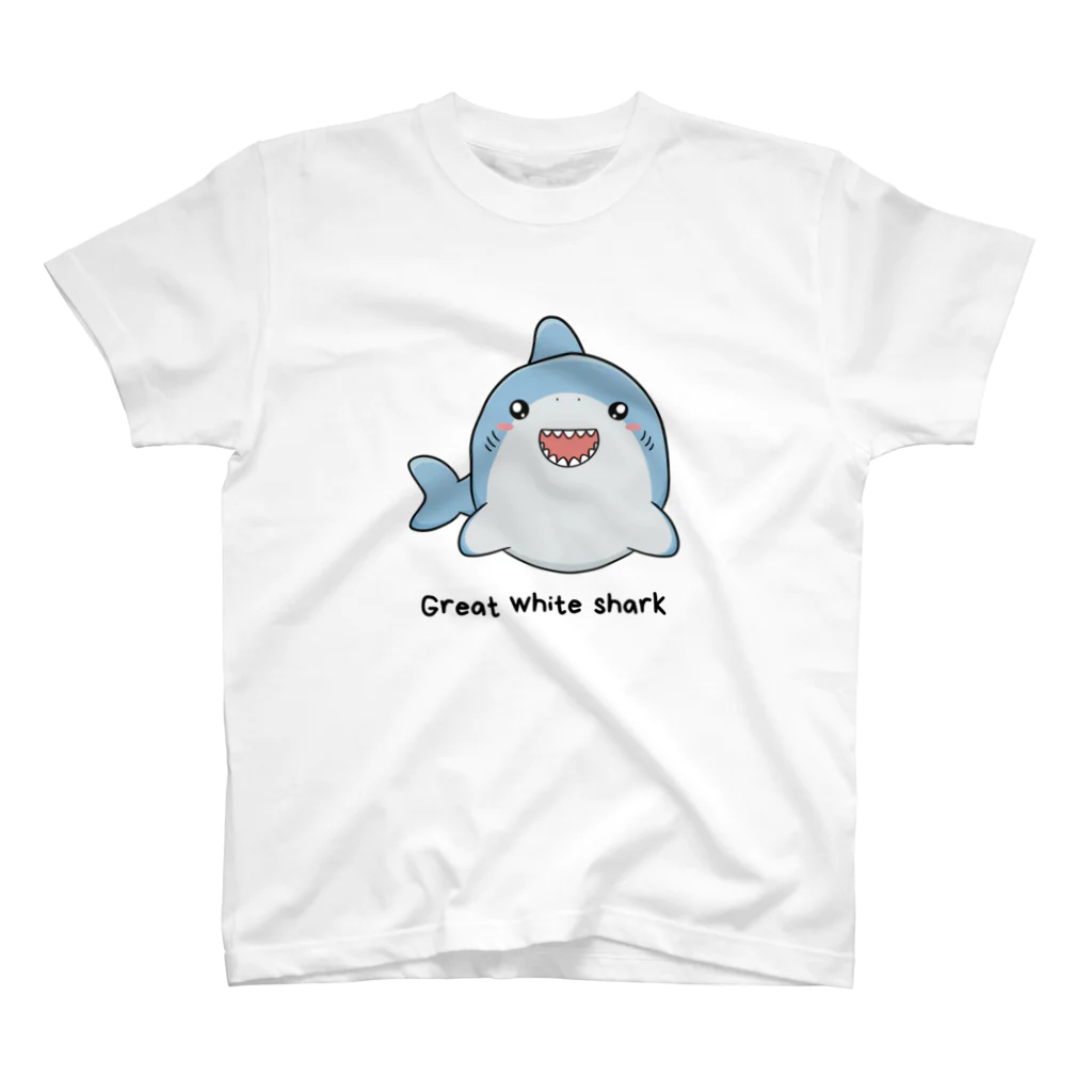 Tシャツ専門店T-Brandの超かわいい！great white shark（ホオジロザメ） スタンダードTシャツ